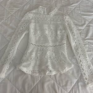 SHEIN laced shirt